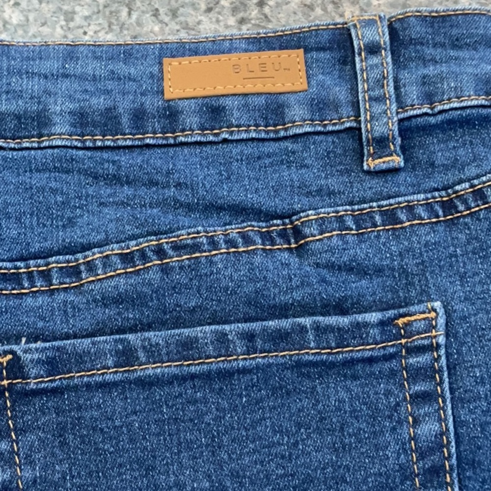 SALE! Bleu Denim skirt released hem high rise plus size 20W - Picture 11 of 12